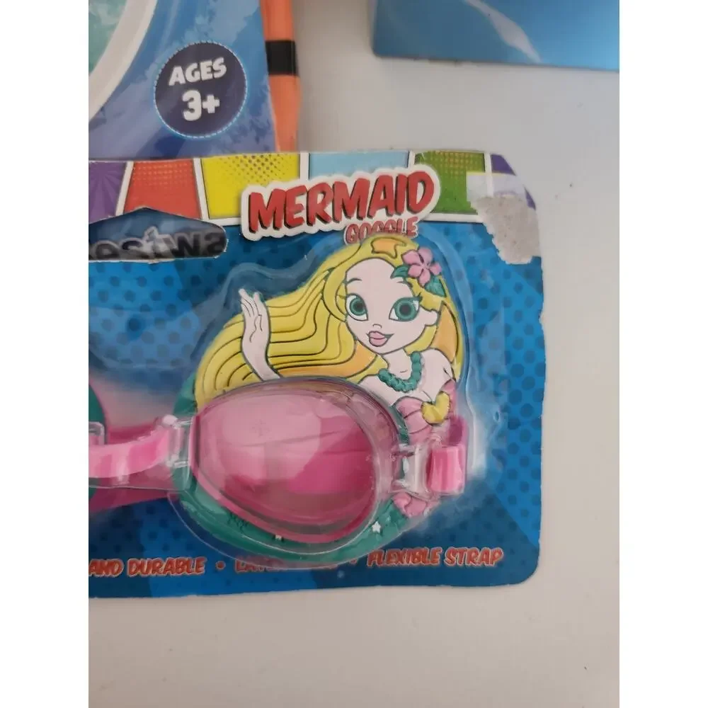 New Pool toys inflatable nemo fish dive sticks and mermaid googles